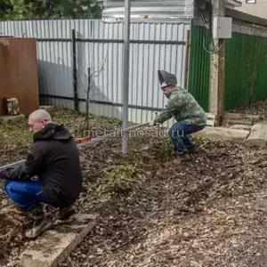 Установка забора в Павловском Посаде -16