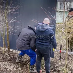 Установка забора в Павловском Посаде -21
