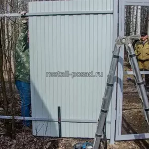 Установка забора в Павловском Посаде -20