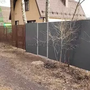 Установка забора в Павловском Посаде -22