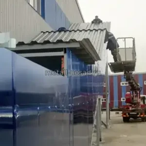 Строительство лестницы  и навеса  -16