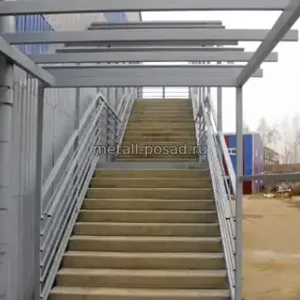 Строительство лестницы  и навеса -1