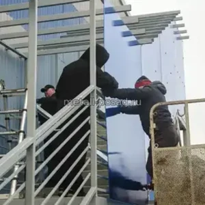 Строительство лестницы  и навеса  -11